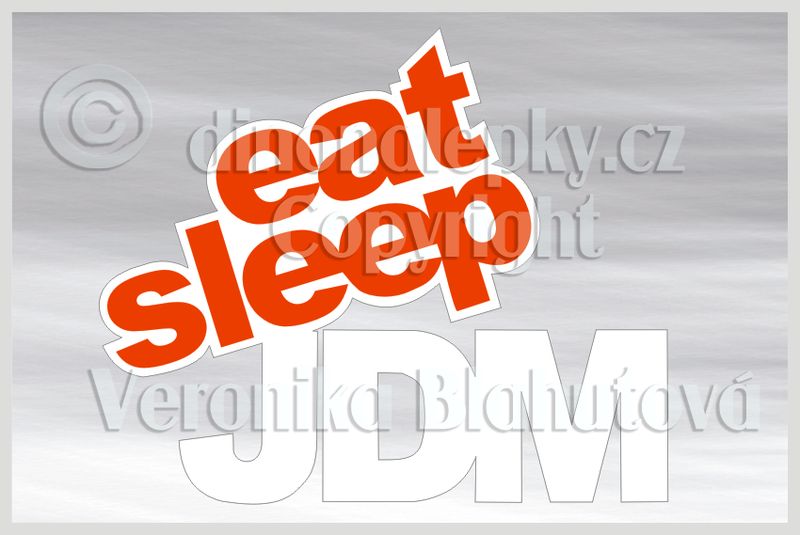 Samolepka eat sleep JDM (barevná) 1 Samolepka eat sleep JDM (barevná) 1